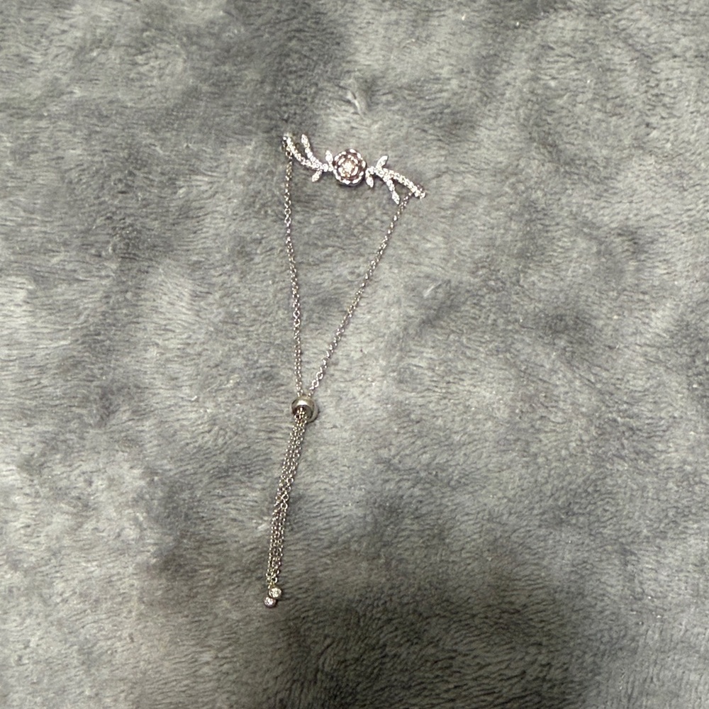 Silver Rose Chain Bracelet